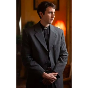 Murder Before Evensong Matthew Lewis Grey Blazer