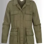 Women Green Military Field Jacket
