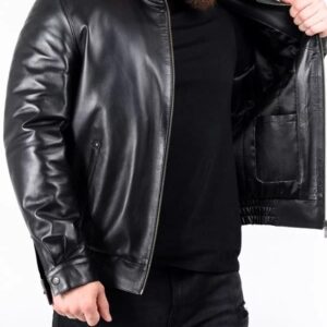 Mens Leather Designer Biker Jack 1.jpg