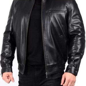 Mens Leather Designer Biker Jack.jpg